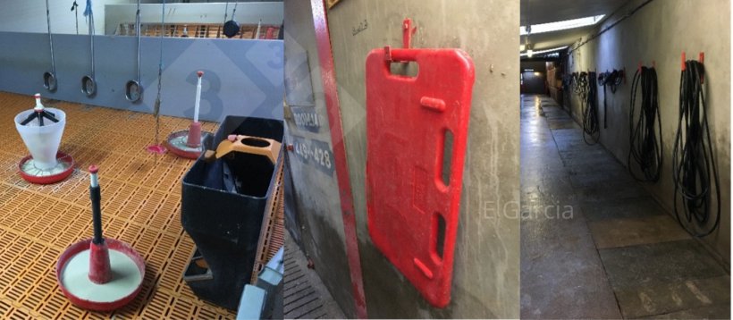 Figura 2. Avere la sala&nbsp;pronta prima dell'arrivo dei suinetti e mantenere tutta l'attrezzatura ordinata e pulita fa una grande differenza in termini di igiene, efficienza e comfort per i suinetti.
