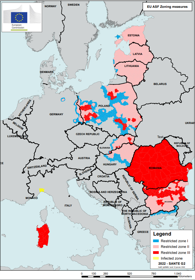 Zonificacion PPA - Unión Europea