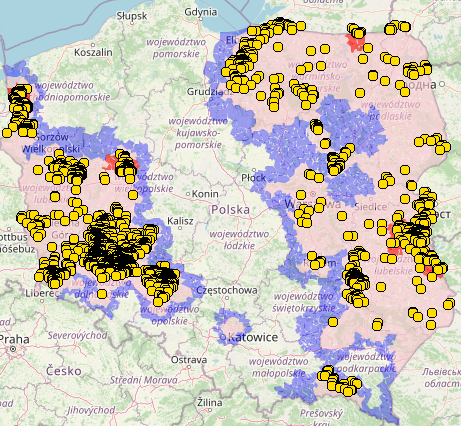 ASF cases in wild boars from the beginning of 2023. Source: GIW
