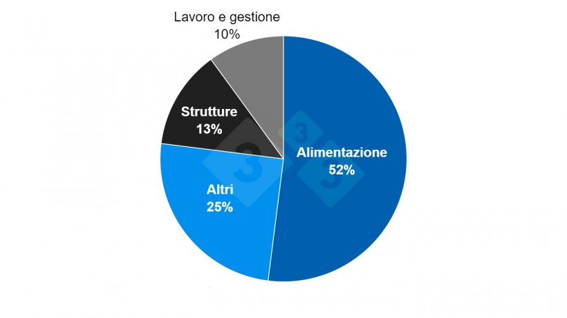 Quota stimata dei costi di produzione negli Stati Uniti. Fonte: NPPC.
