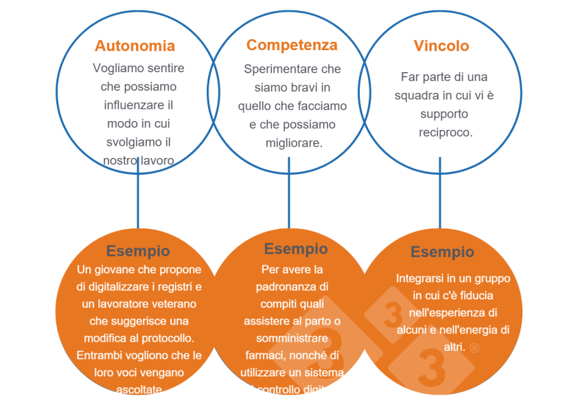 Immagine 1. Bisogni universali che condividiamo (Deci &amp; Ryan, 2000).
