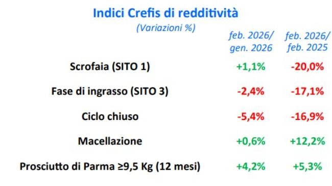Crefis febbraio 2026