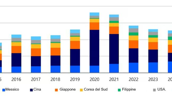 Importazioni di carne suina. Fonte: Trade Data Monitor, RaboResearch 2026.