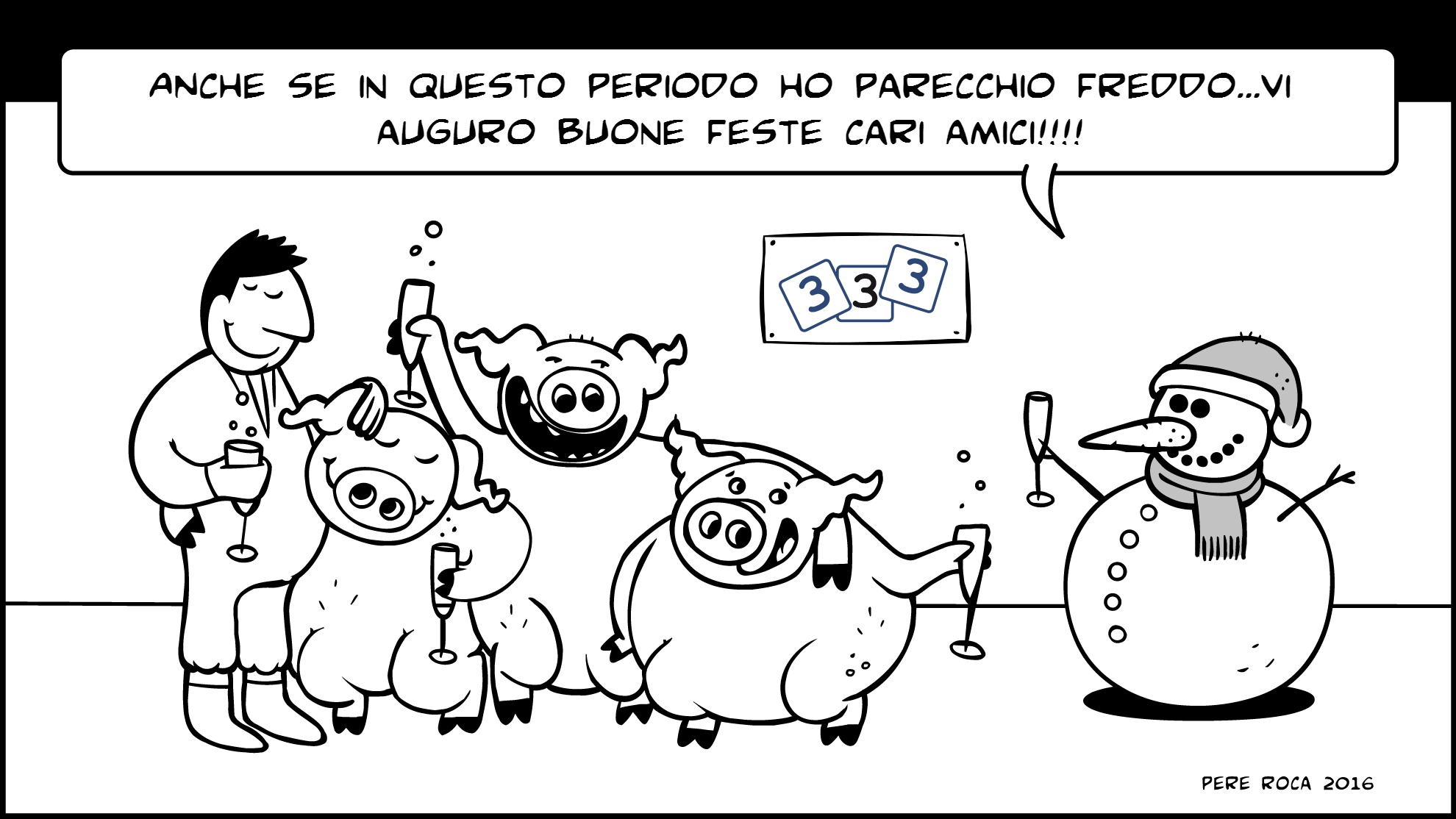 &iexcl;El equipo de 333 os desea felices Fiestas!
