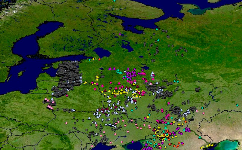 Figura 1: Diffusione della PSA nel nord della UE nel periodo 2014-2017
