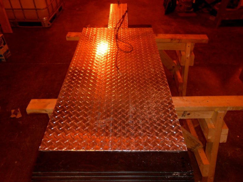 Figura 1 – Prototipo attuale della placca refrigerante Purdue.