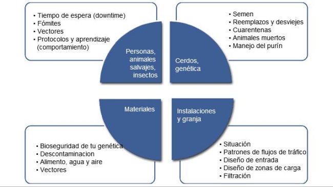 Elenco comune di fattori che vengono esaminati quando viene creato o verificato un programma di biosicurezza