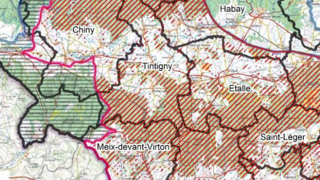 Mappa delle aree con divieto di circolazione dal 4 ottobre 2019.