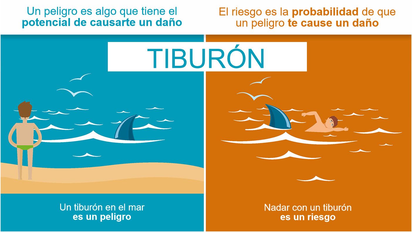 Figura 1. La differenza tra pericolo e rischio. Fonte: EFSA
