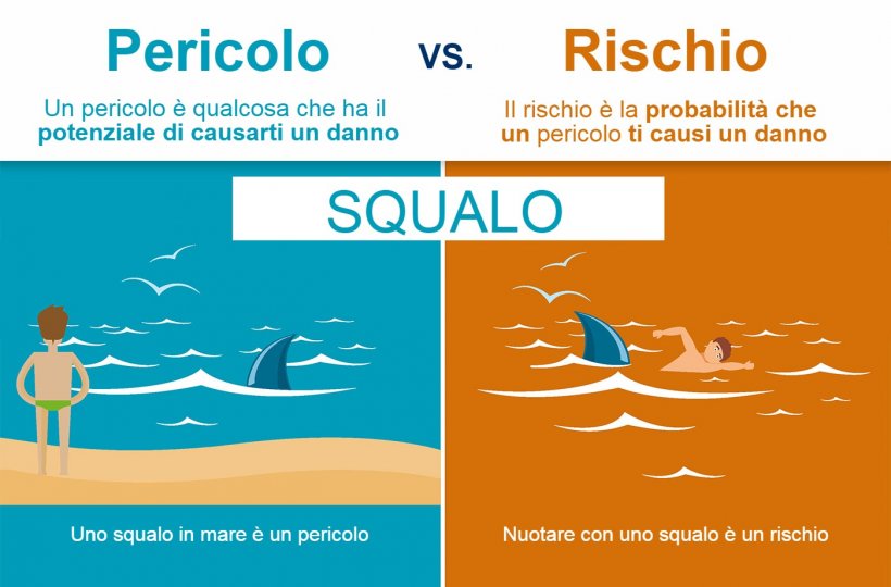 Figura 1. La differenza tra pericolo e rischio. Fonte: EFSA
