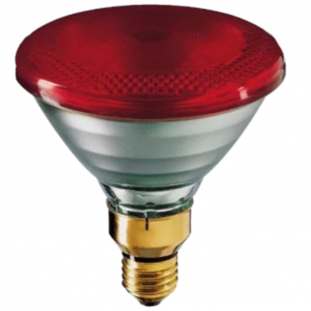 Bombilla infrarroja Philips PAR 100 Watts blanca-roja 12 uds