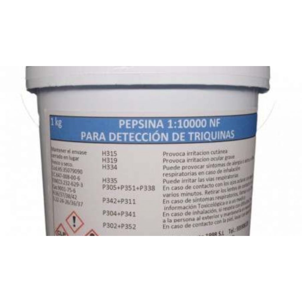 Pepsina per la rilevazione di trichinella NF 1:10000 1 Kg