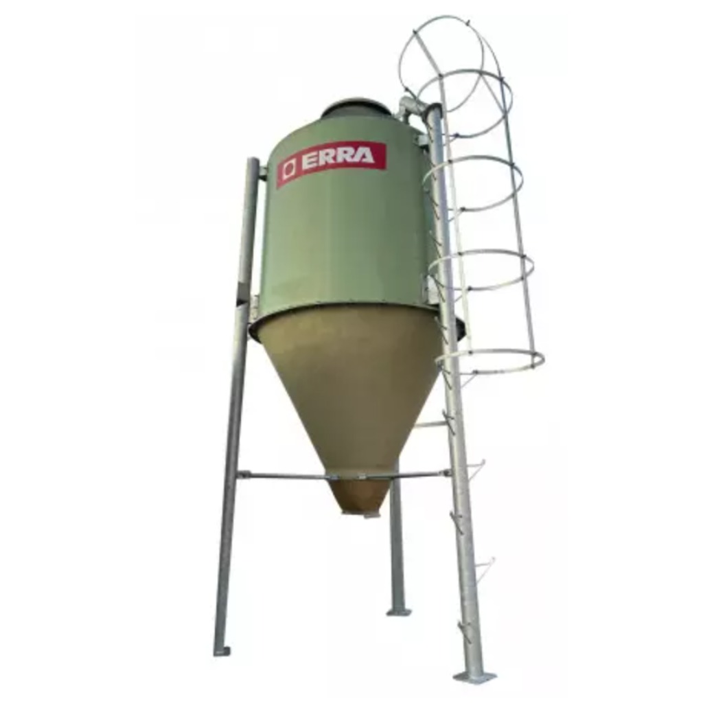 Silo per mangimi in poliestere verde 2500 kg 4 m3